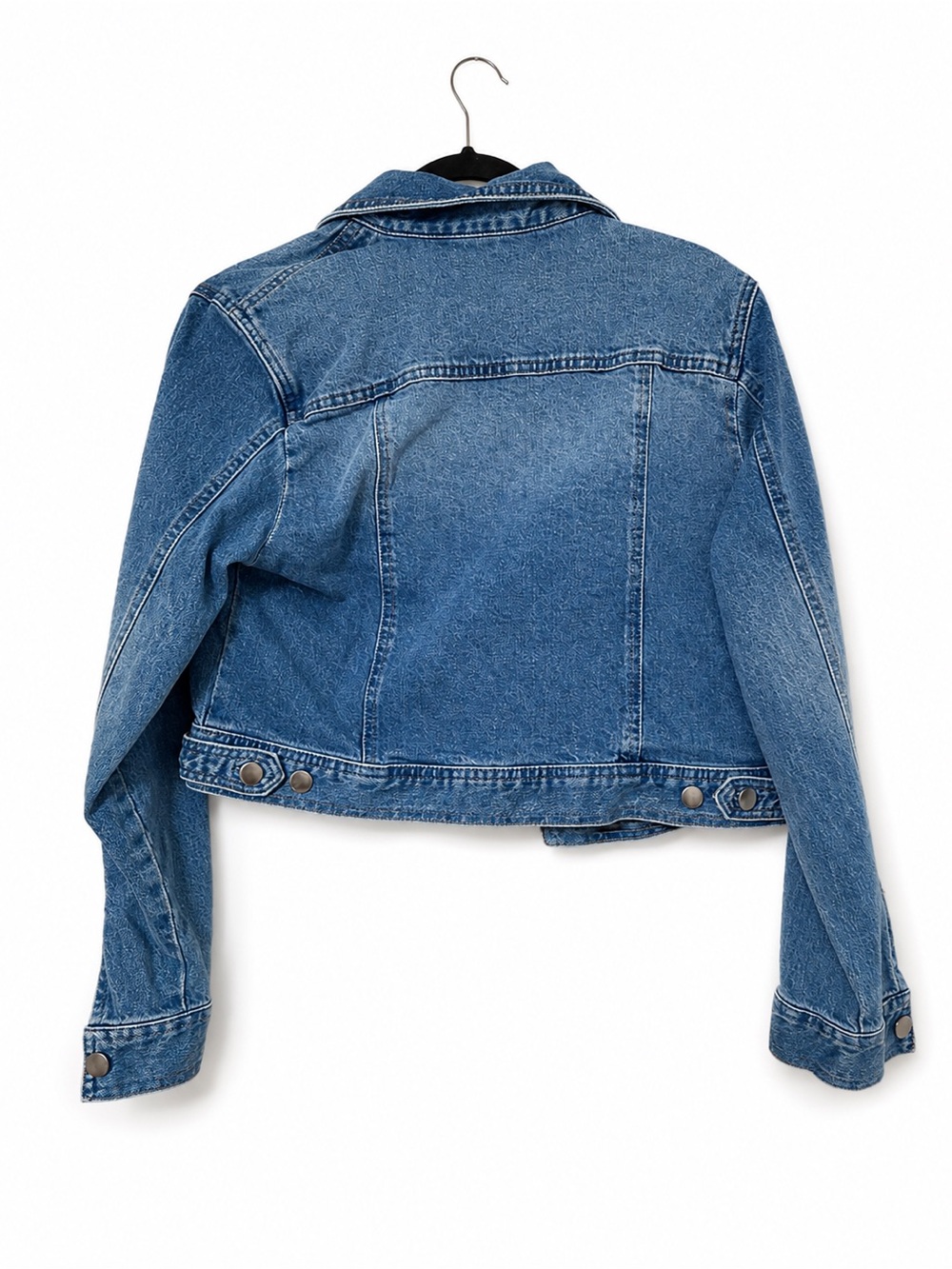 NWT Nicole Miller New York Cropped Denim Jacket Medium - Picture 5 of 5